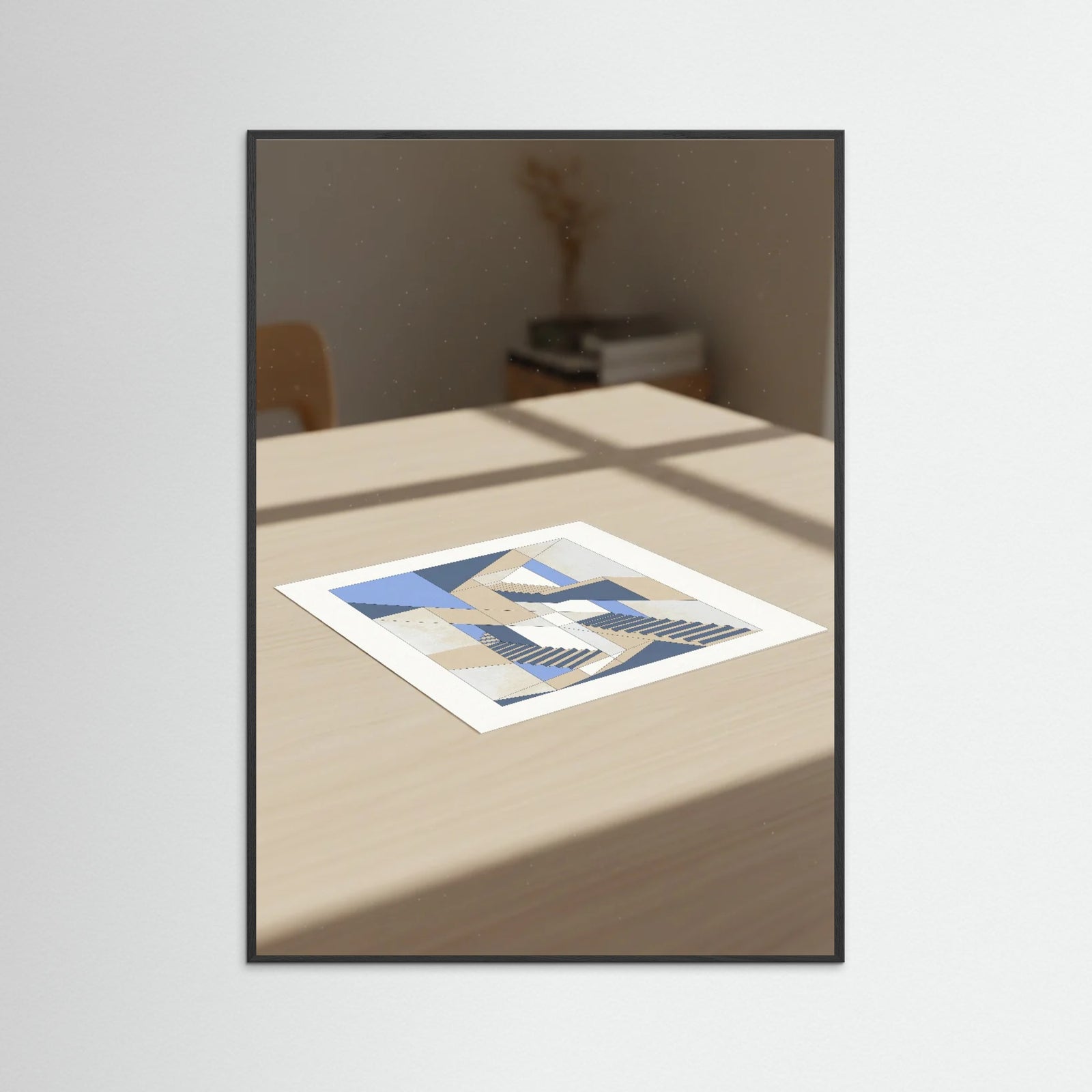 Black Wood Geometric Aperture