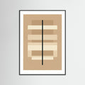 Black Wood Geometric Balance Beige