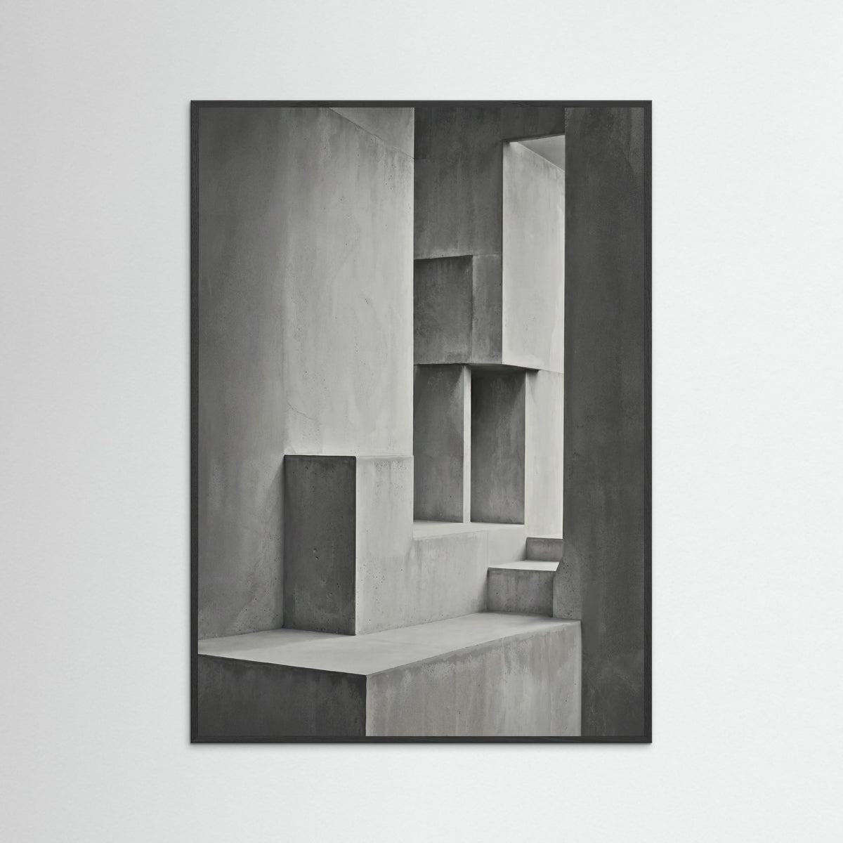 Black Wood Geometric Depth