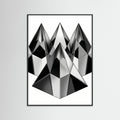 Black Wood Geometric Facets