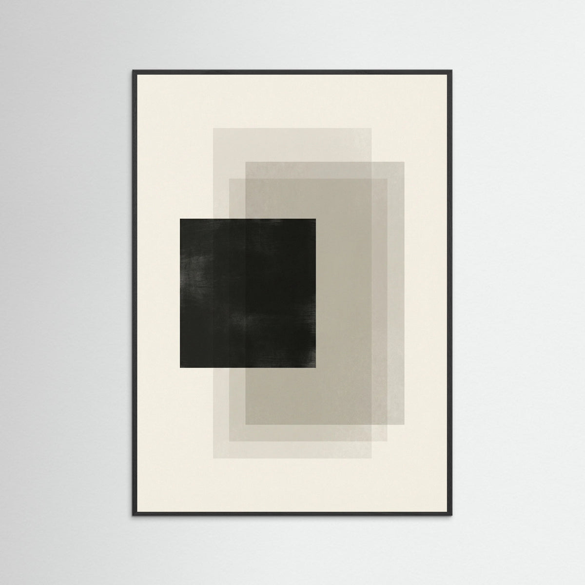 Black Wood Geometric Layers