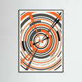 Black Wood Geometric Semicircle Rhythm