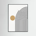 Black Wood Geometric Stillness