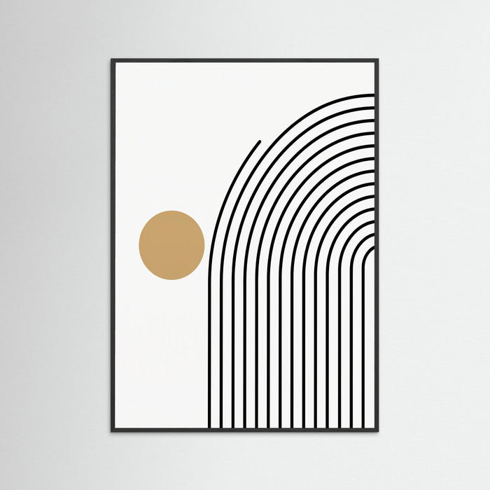 Black Wood Geometric Stillness