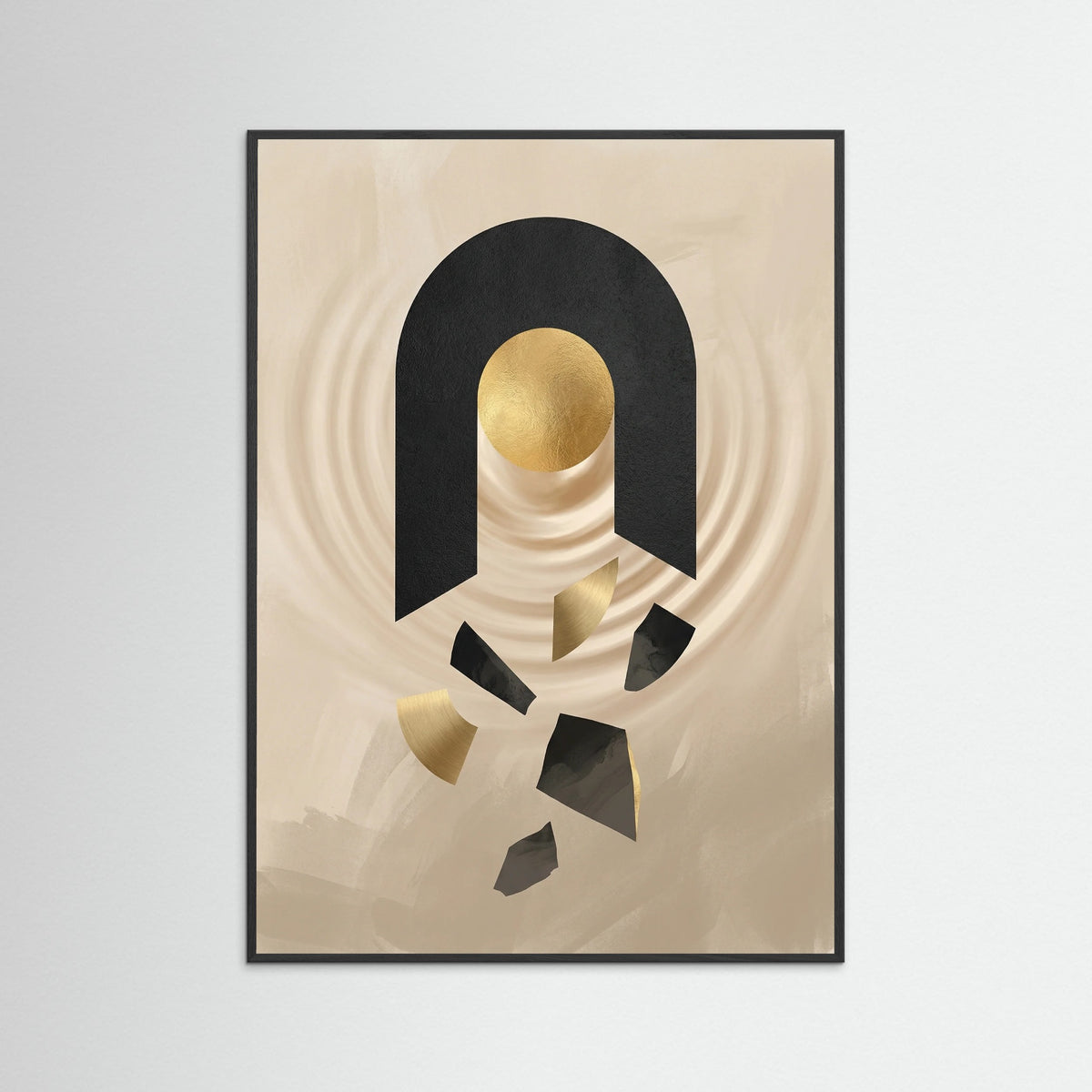 Black Wood Golden Balance