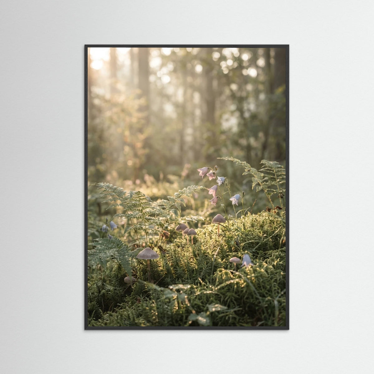 Black Wood Golden Hour Serenity