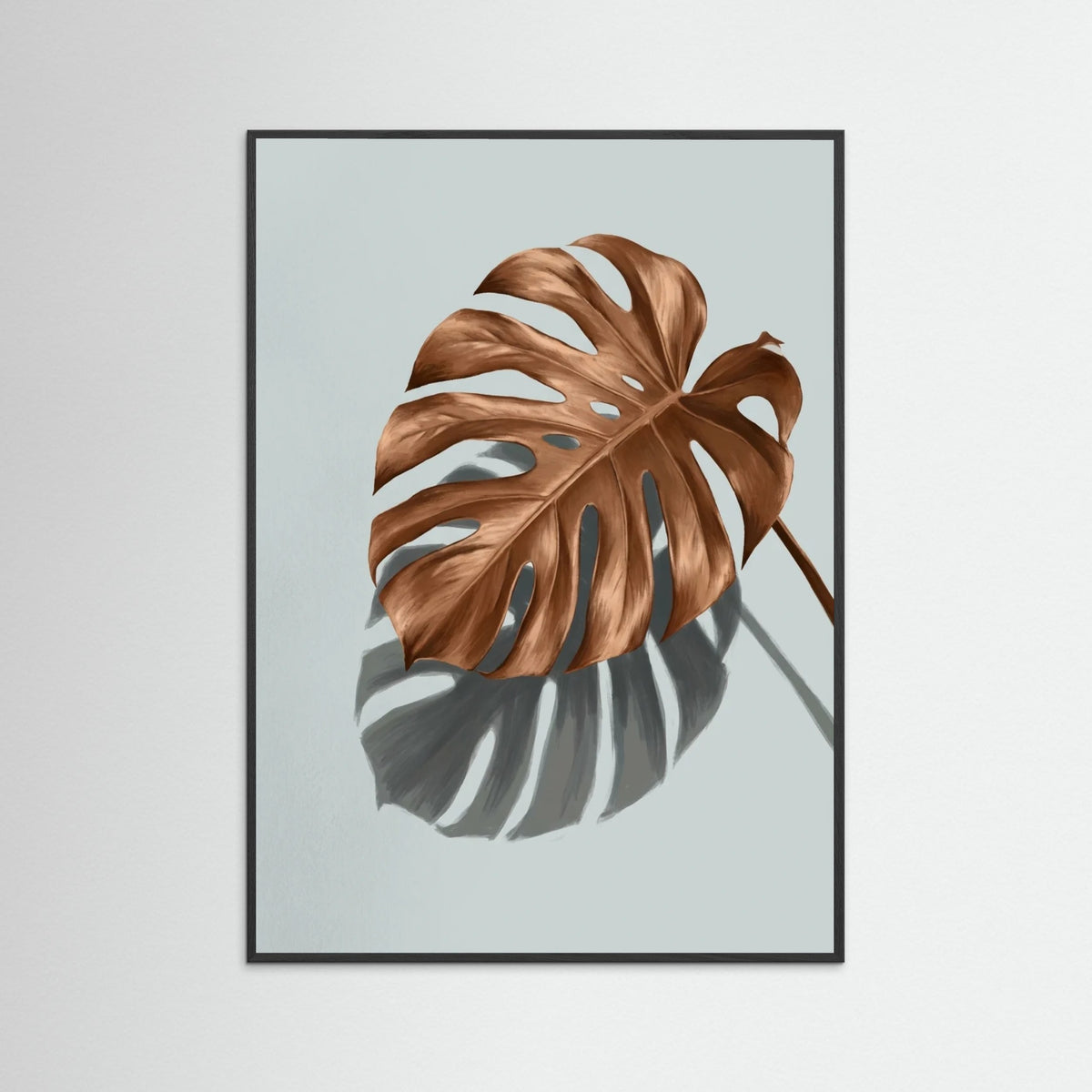 Black Wood Golden Palms