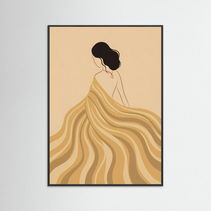 Black Wood Golden Serenity