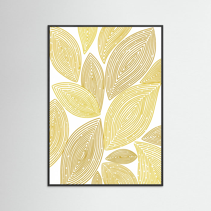 Black Wood Golden Spirals