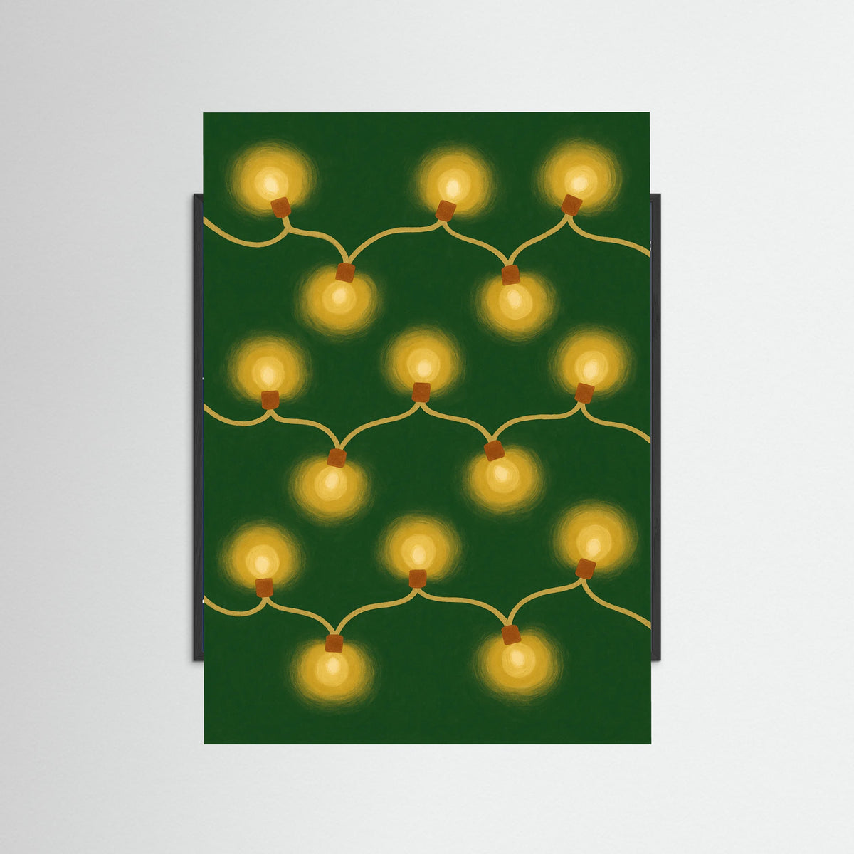 Black Wood Golden lights