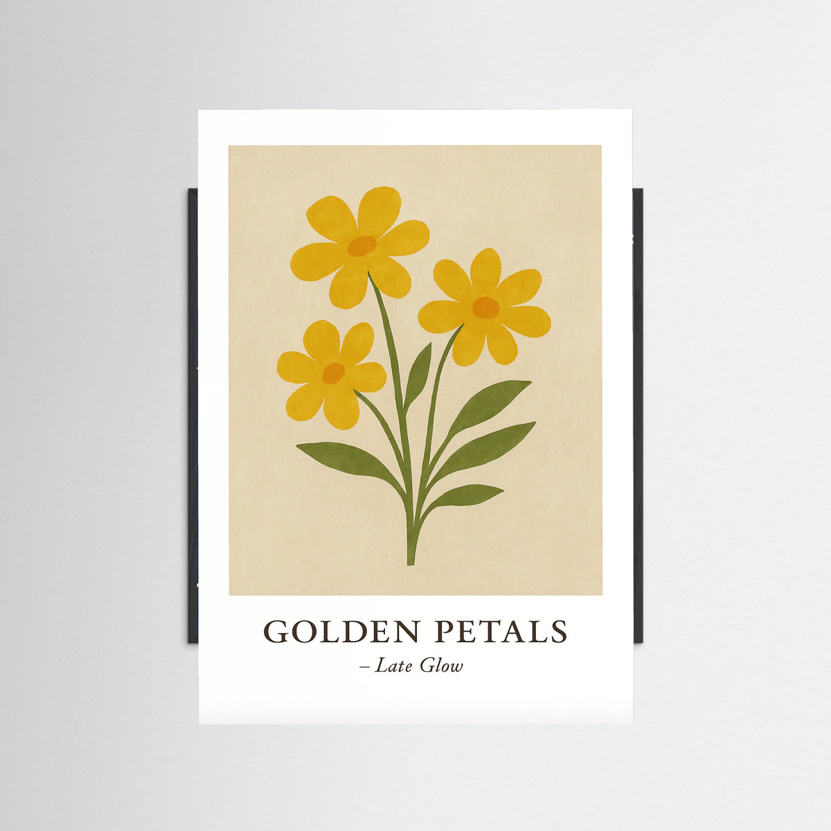 Black Wood Golden petals