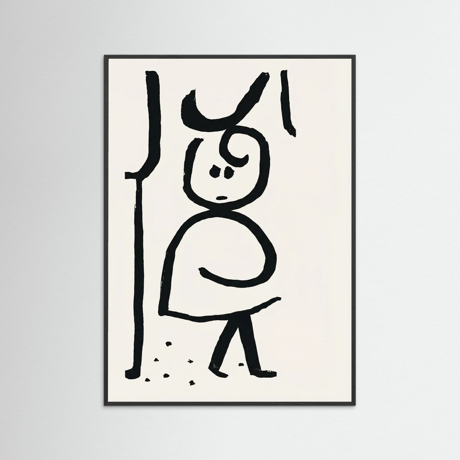 Black Wood Graphic Contemplation