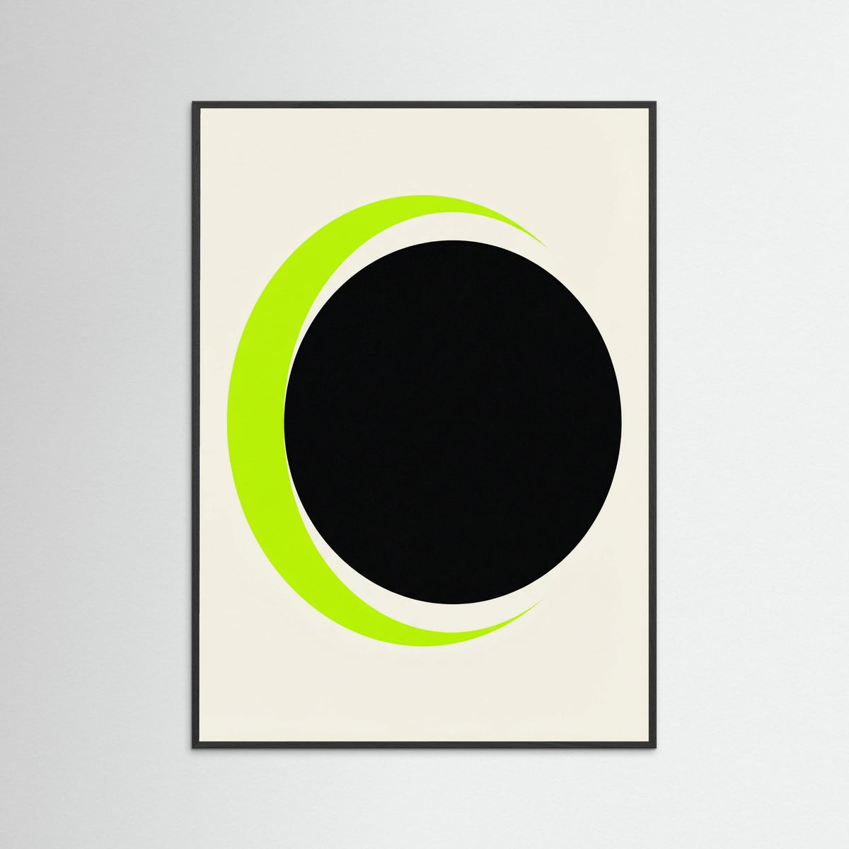 Black Wood Green Crescents