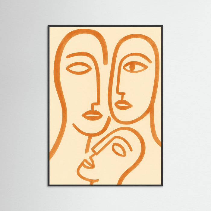 Black Wood Green Line Faces