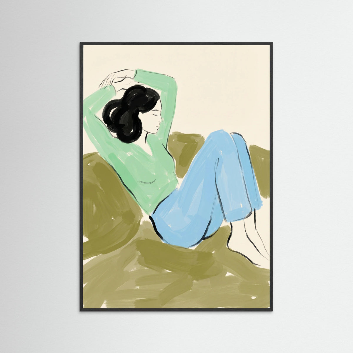 Black Wood Green Repose