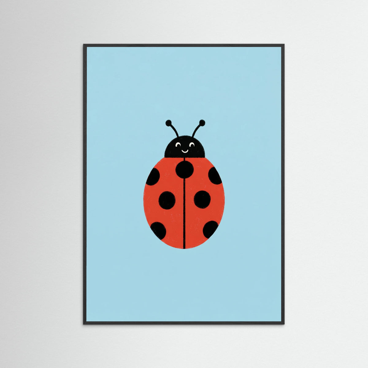 Black Wood Happy Bee Art