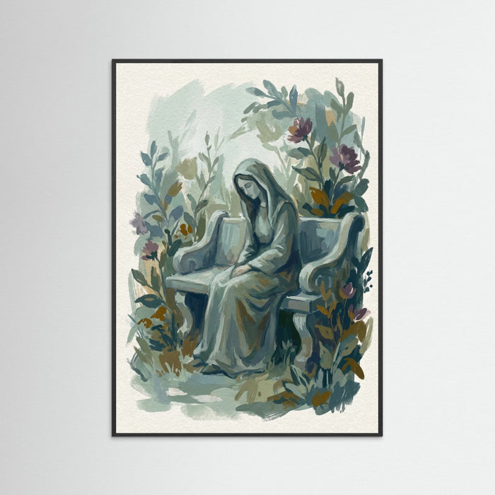 Black Wood Hidden Garden Portrait