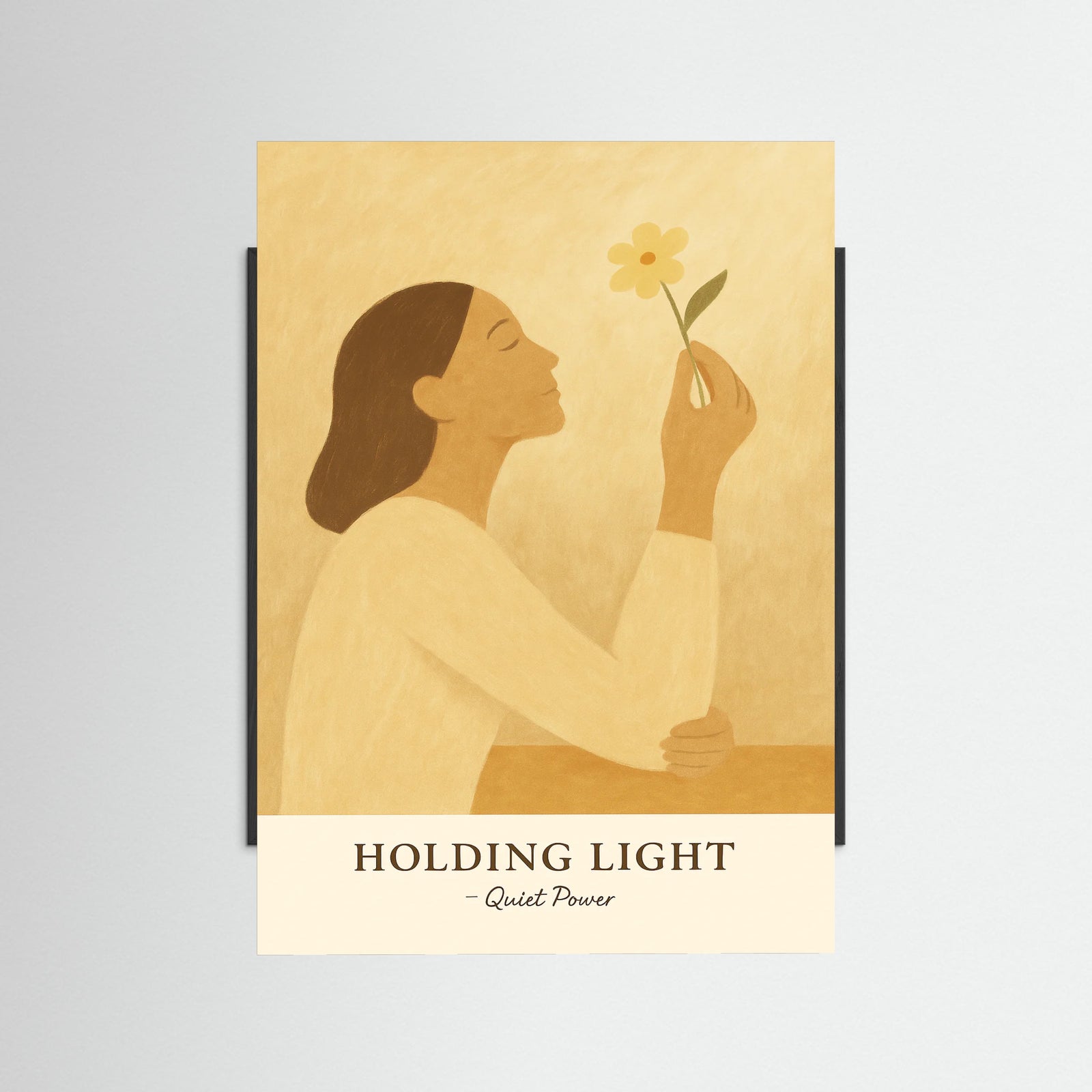 Black Wood Holding light