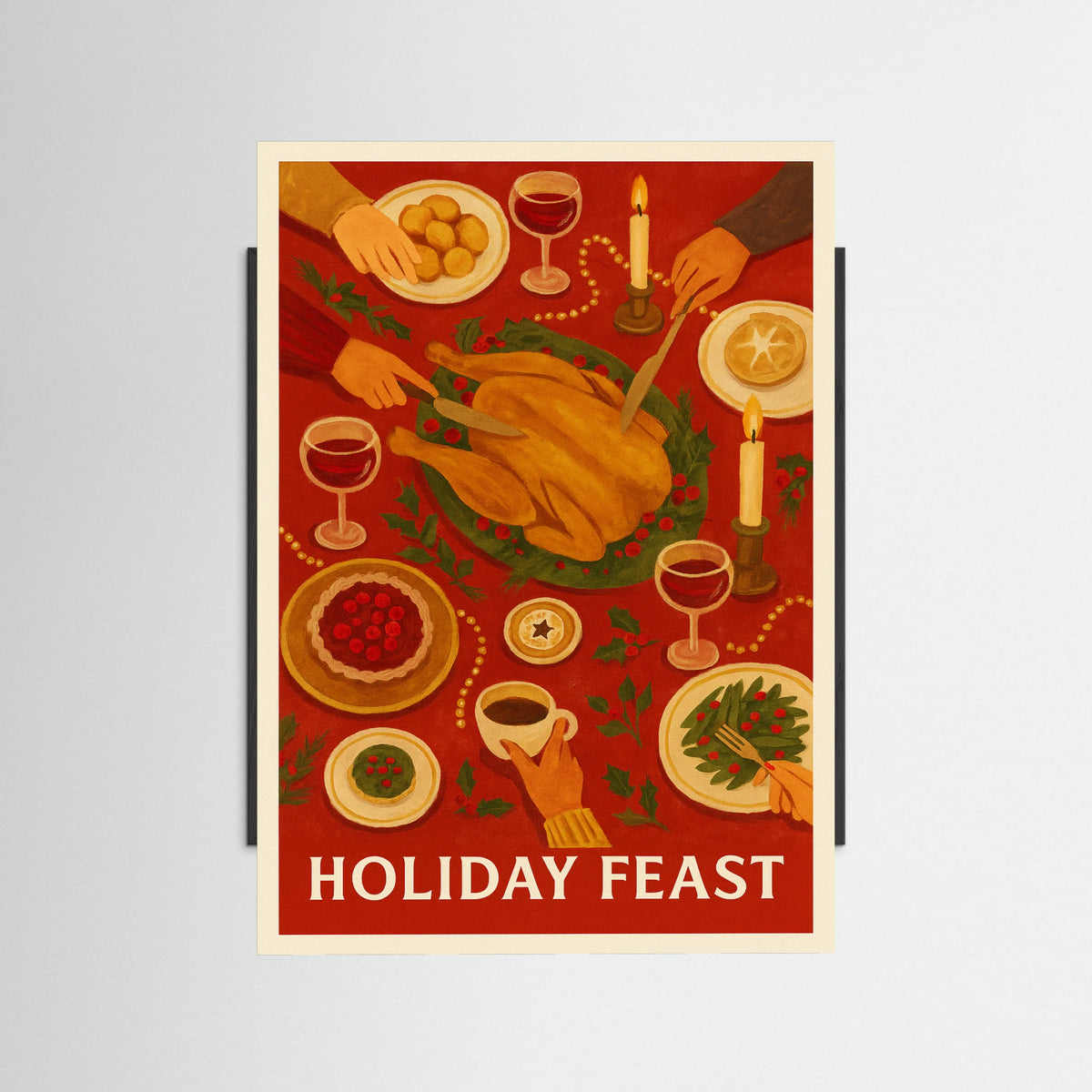 Black Wood Holiday Feast