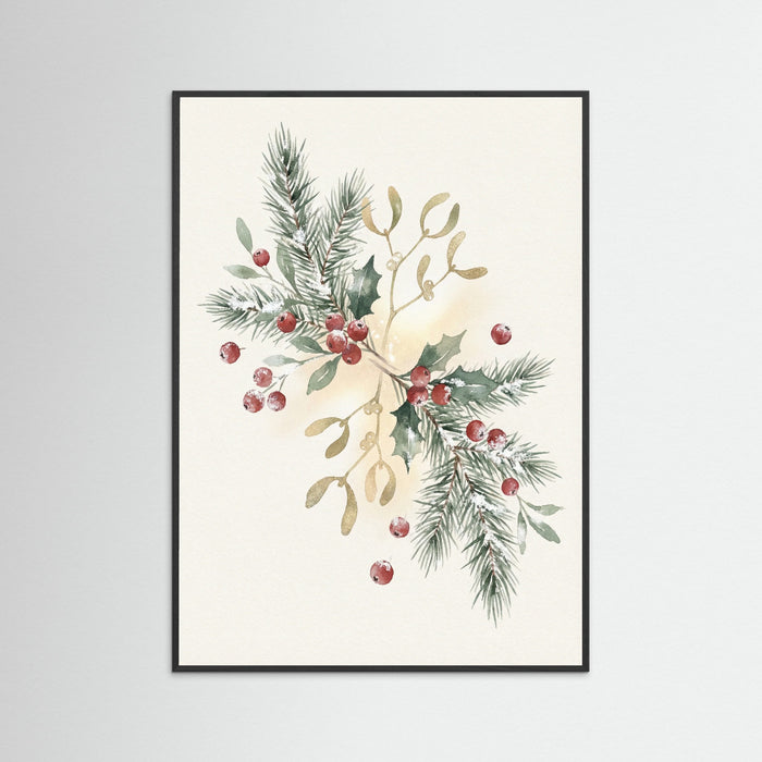 Black Wood Holiday Harmony Wreath
