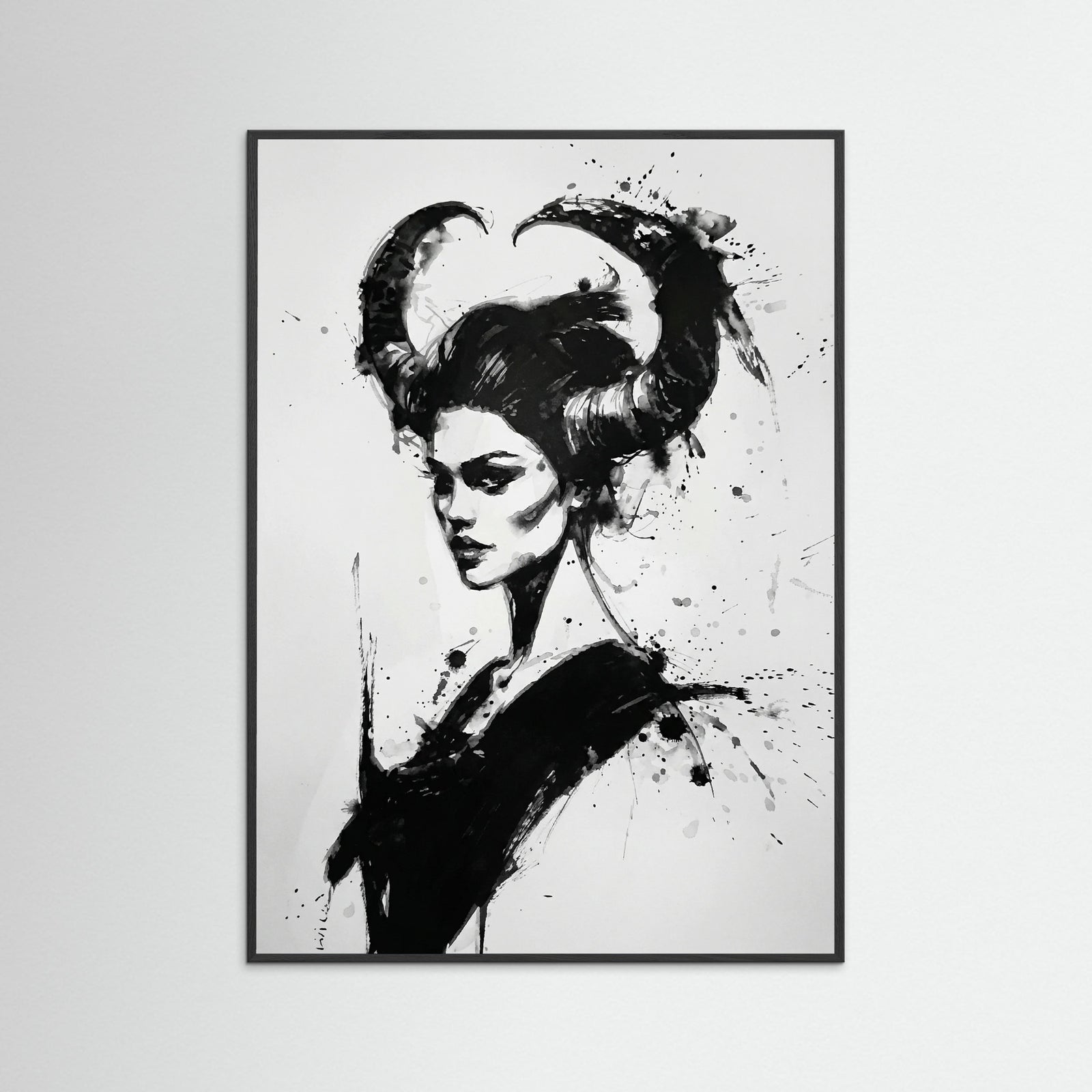 Black Wood Horned Enigma