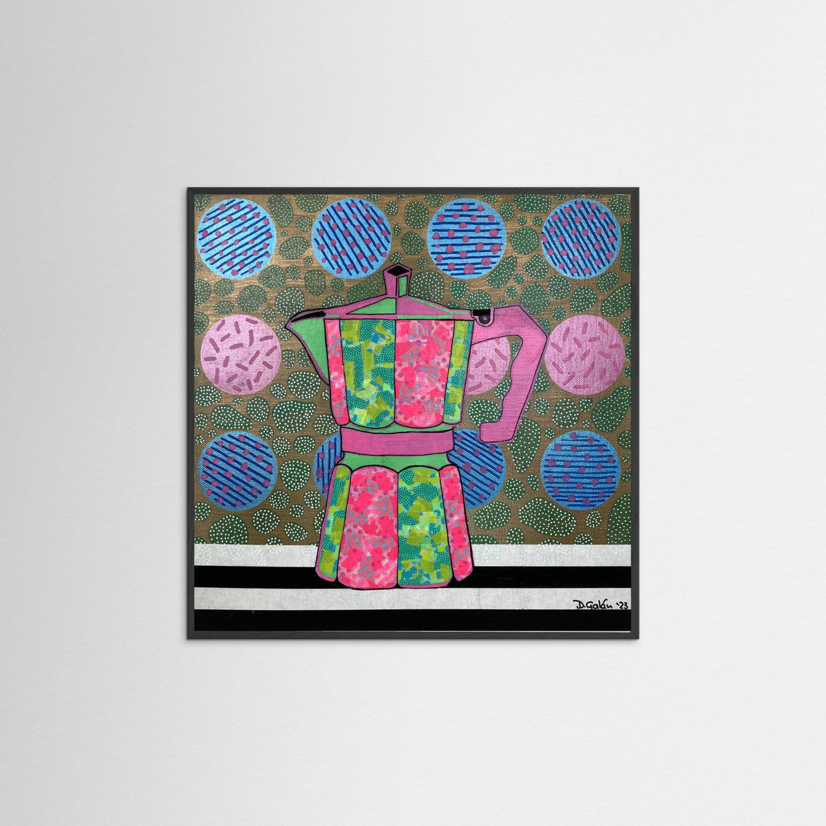 Black Wood Iced Latte Poster