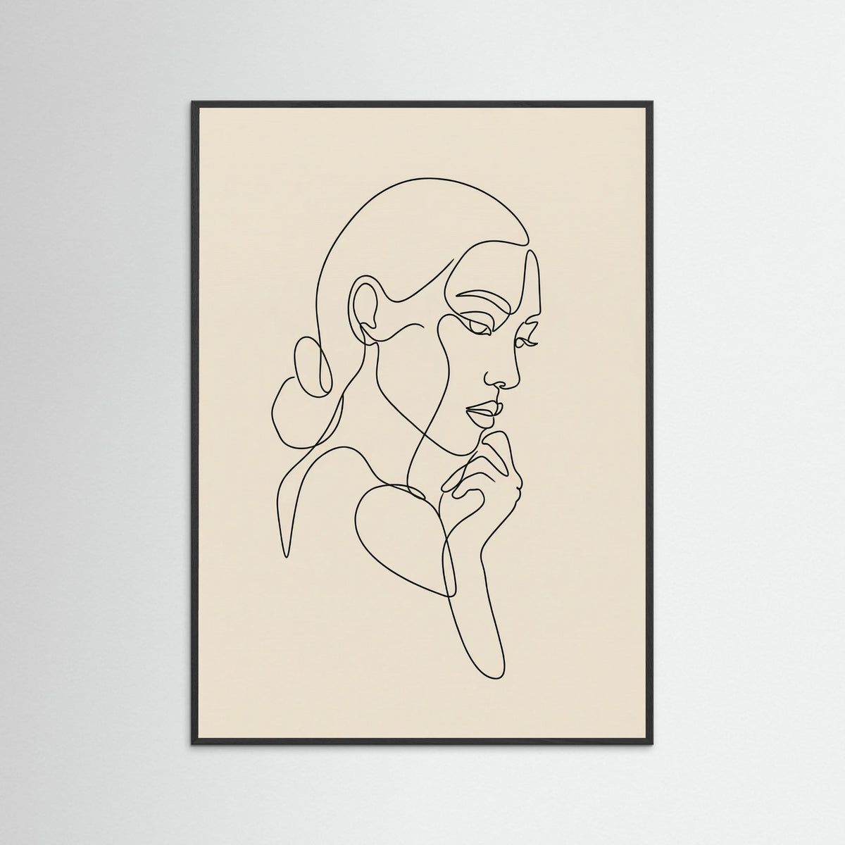 Black Wood Intertwined Faces