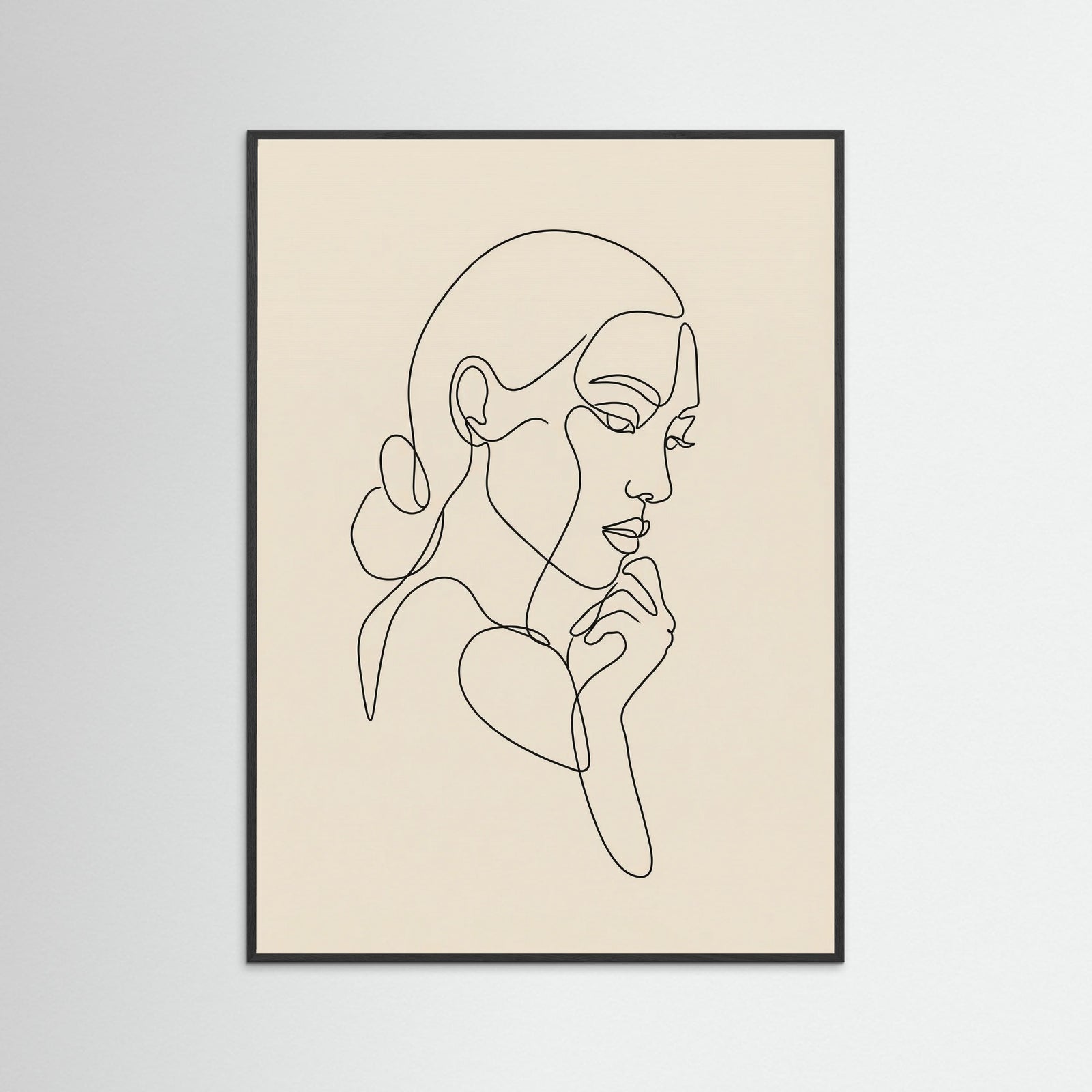 Black Wood Intertwined Faces