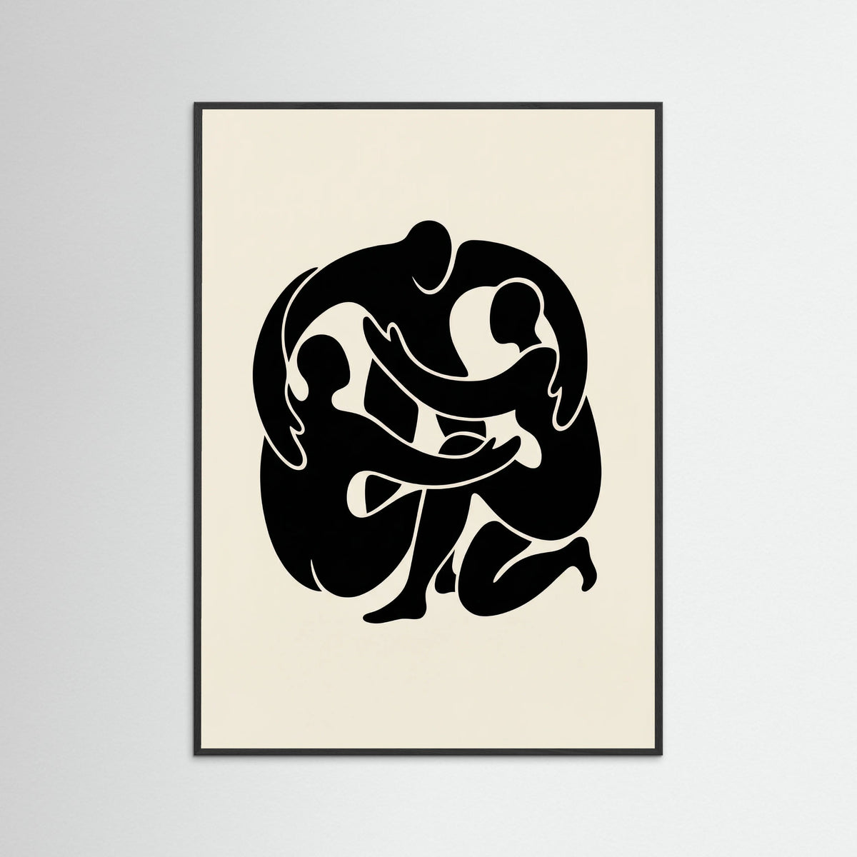 Black Wood Intertwined Gaze Black