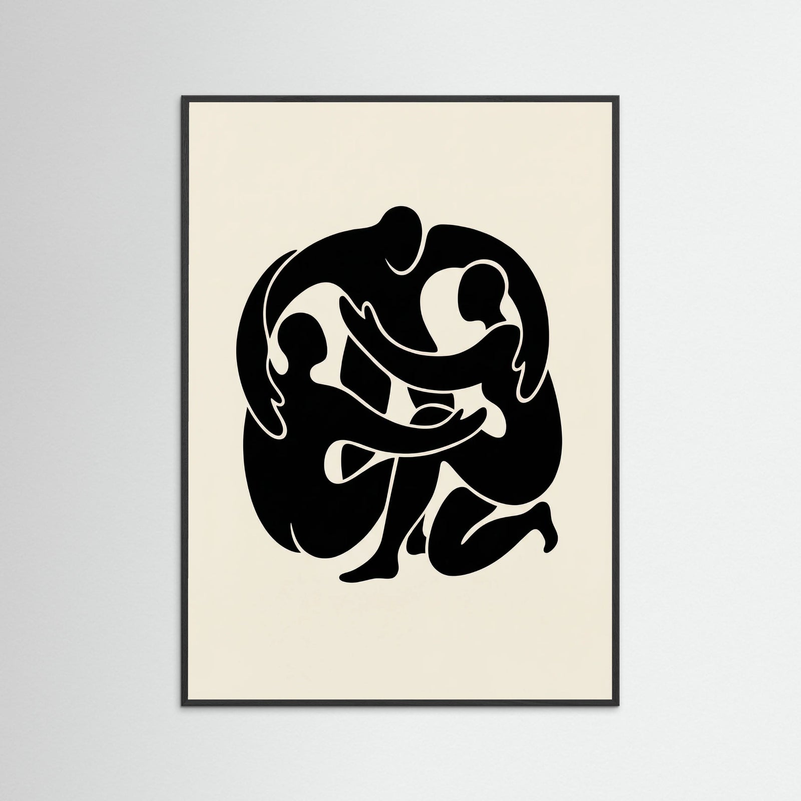 Black Wood Intertwined Gaze Black