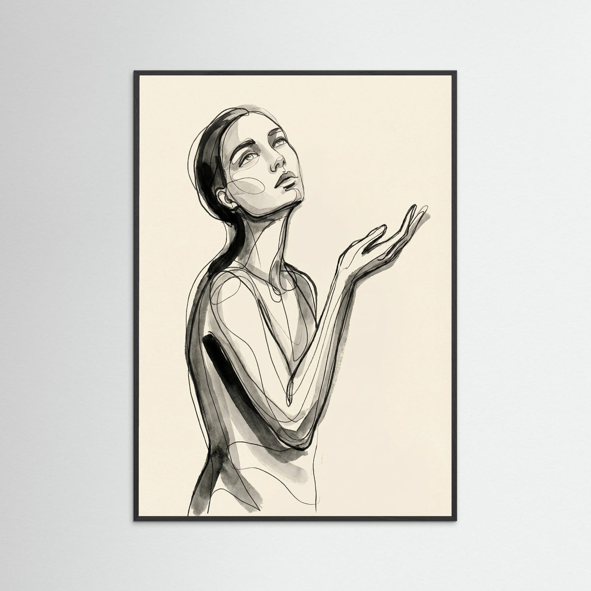 Black Wood Intertwined Gazes