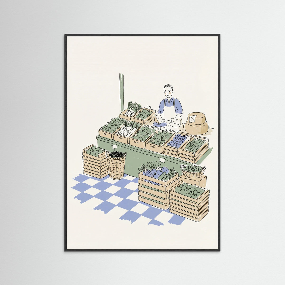 Black Wood Italian Cafe Sketch