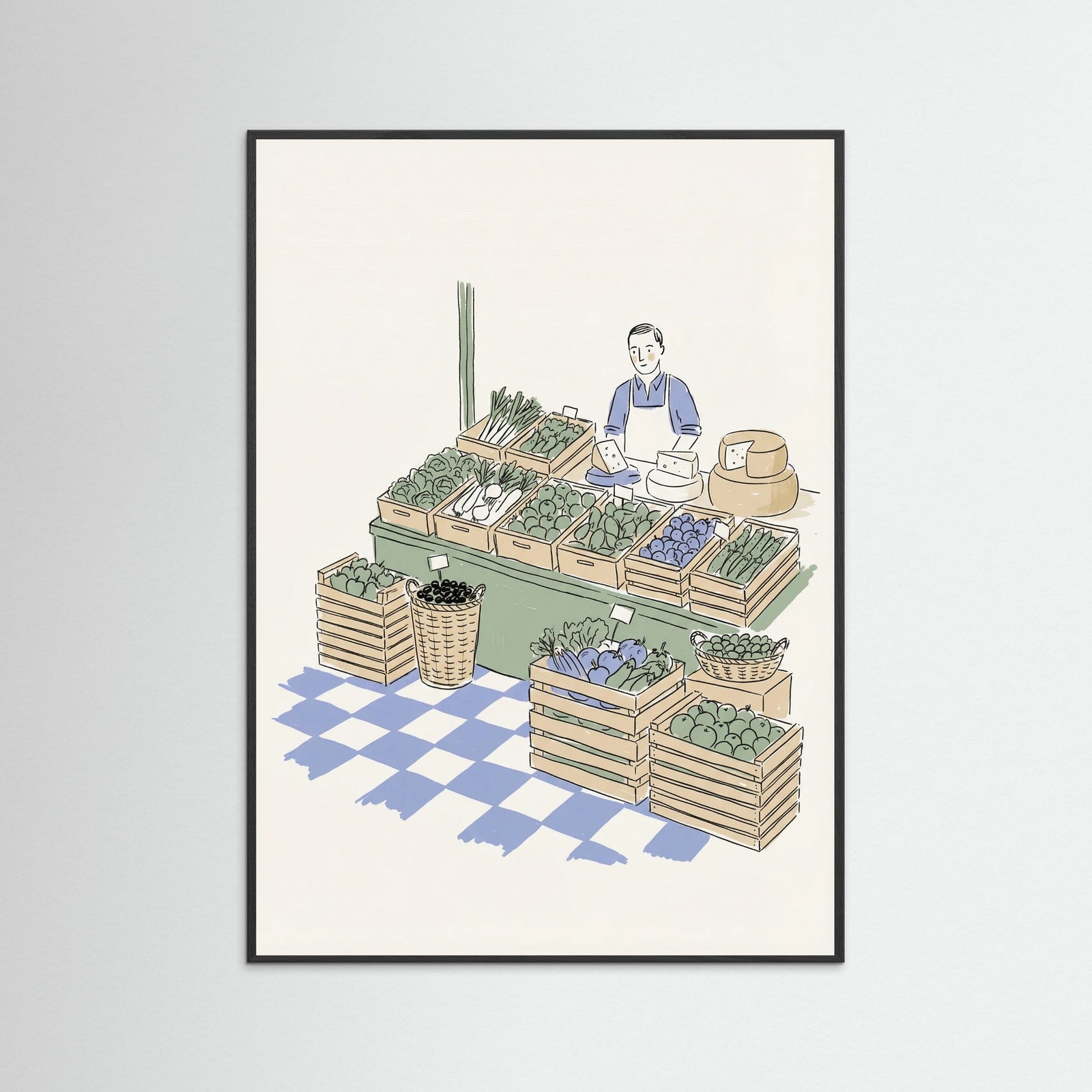 Black Wood Italian Cafe Sketch