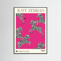 JUST ZEBRAS. Zebra Collection Poster – poster and art print