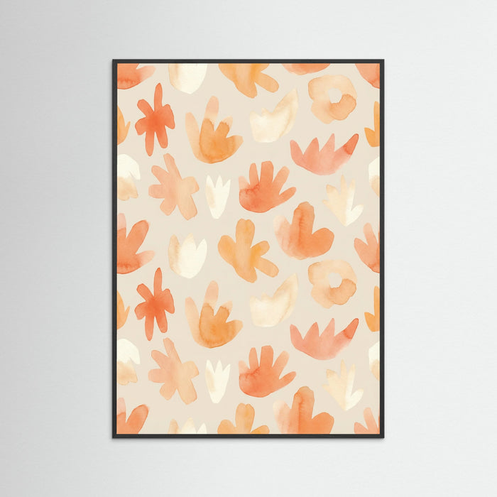Black Wood Joyful Floral Cuts