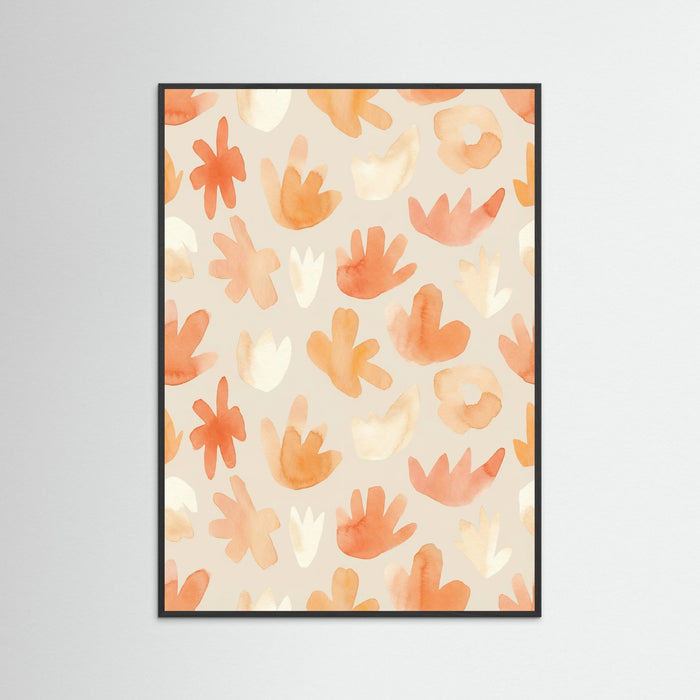 Black Wood Joyful Floral Cuts