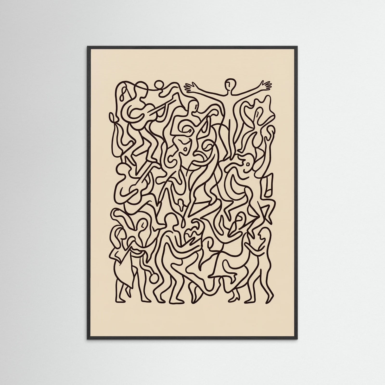 Black Wood Joyful Lines