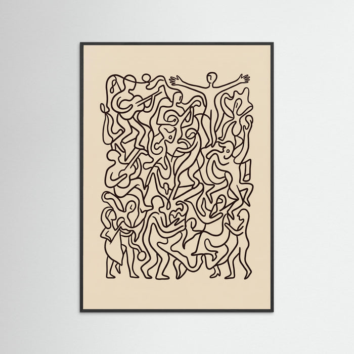 Black Wood Joyful Lines