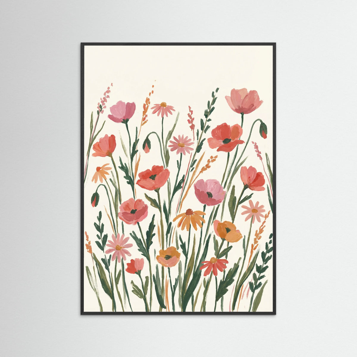 Black Wood Joyful Spring Bouquet