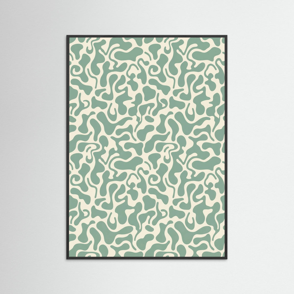 Black Wood Kusama Organic Pattern