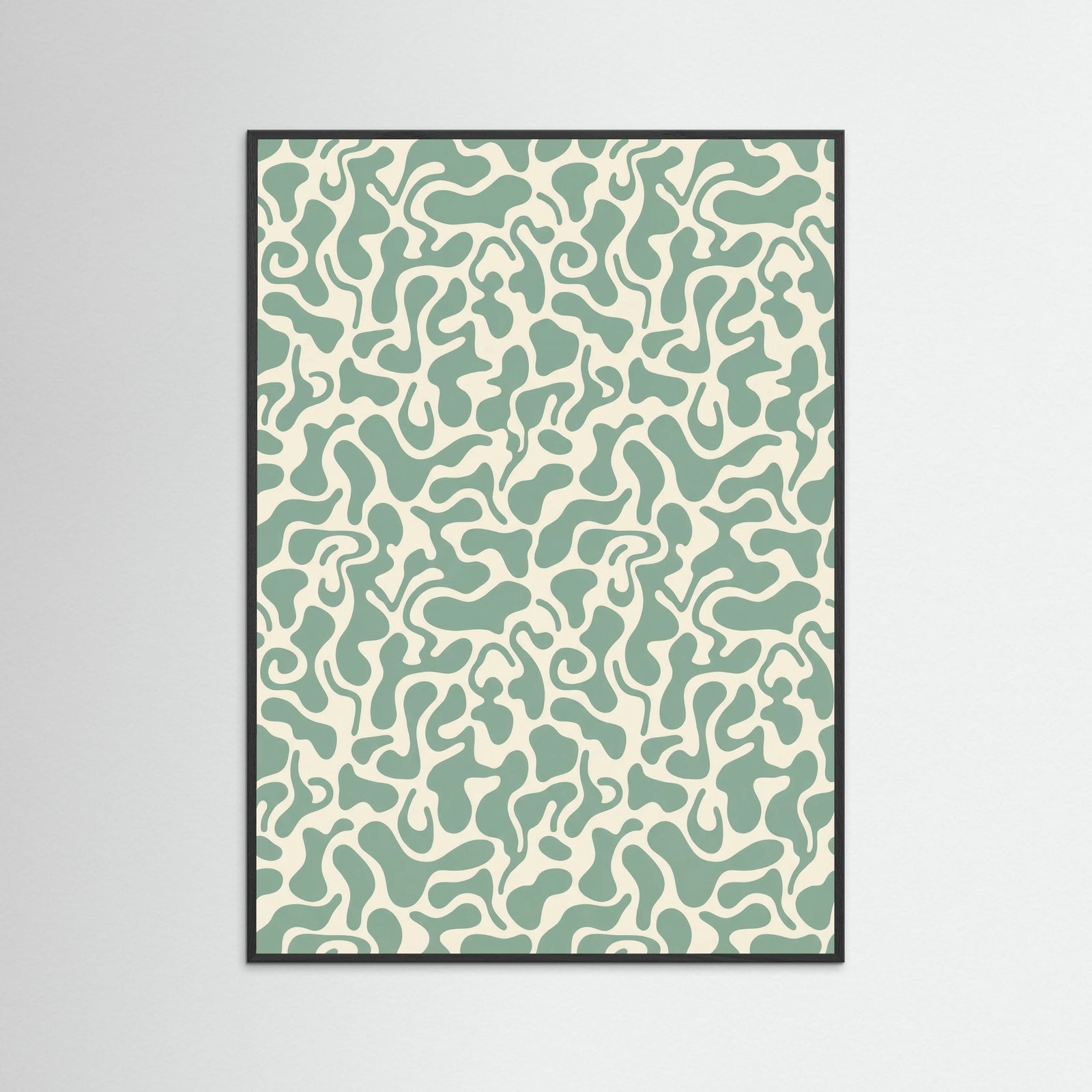 Black Wood Kusama Organic Pattern