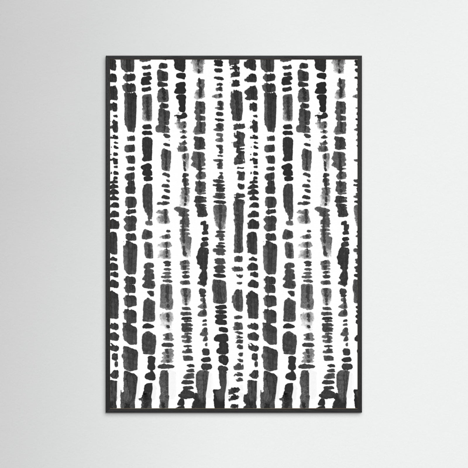 Black Wood LINEAR Poster