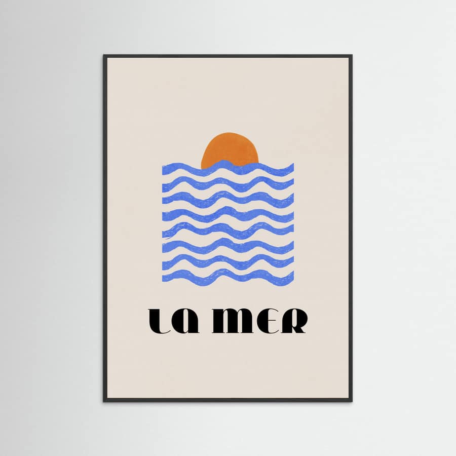 Affiche La Mer Abstract Ocean Poster No. 03 – affiche et impression d’art