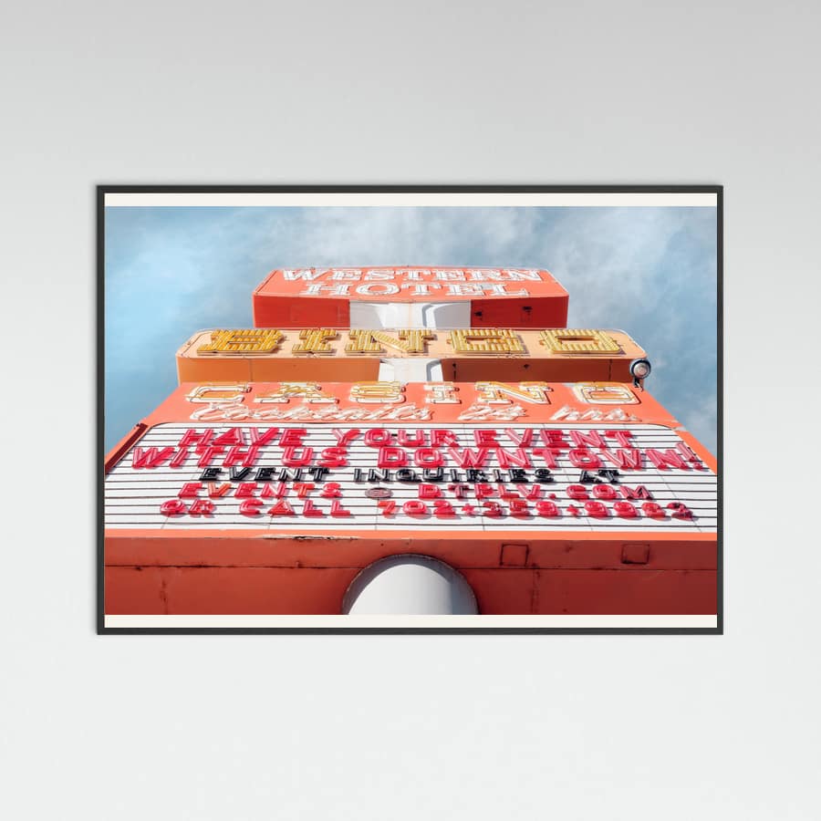 Black Wood Las Vegas Bingo Poster