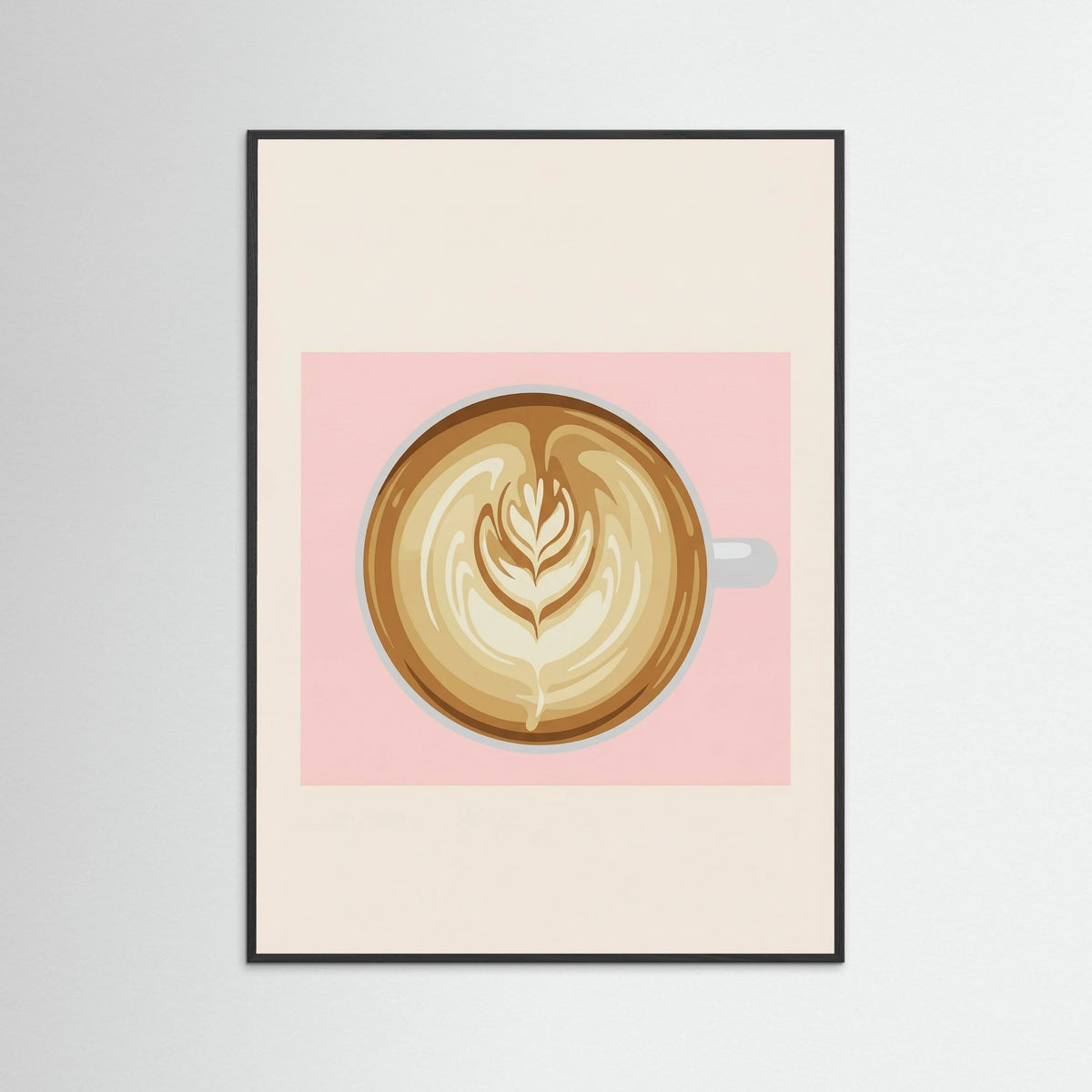 Black Wood Latte Art Classic