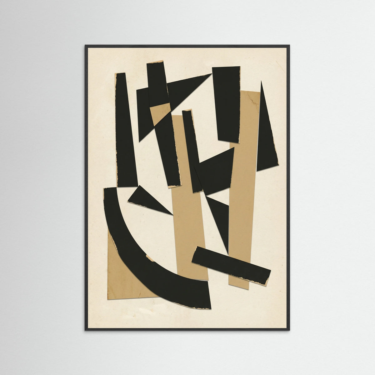 Black Wood Layered Forms