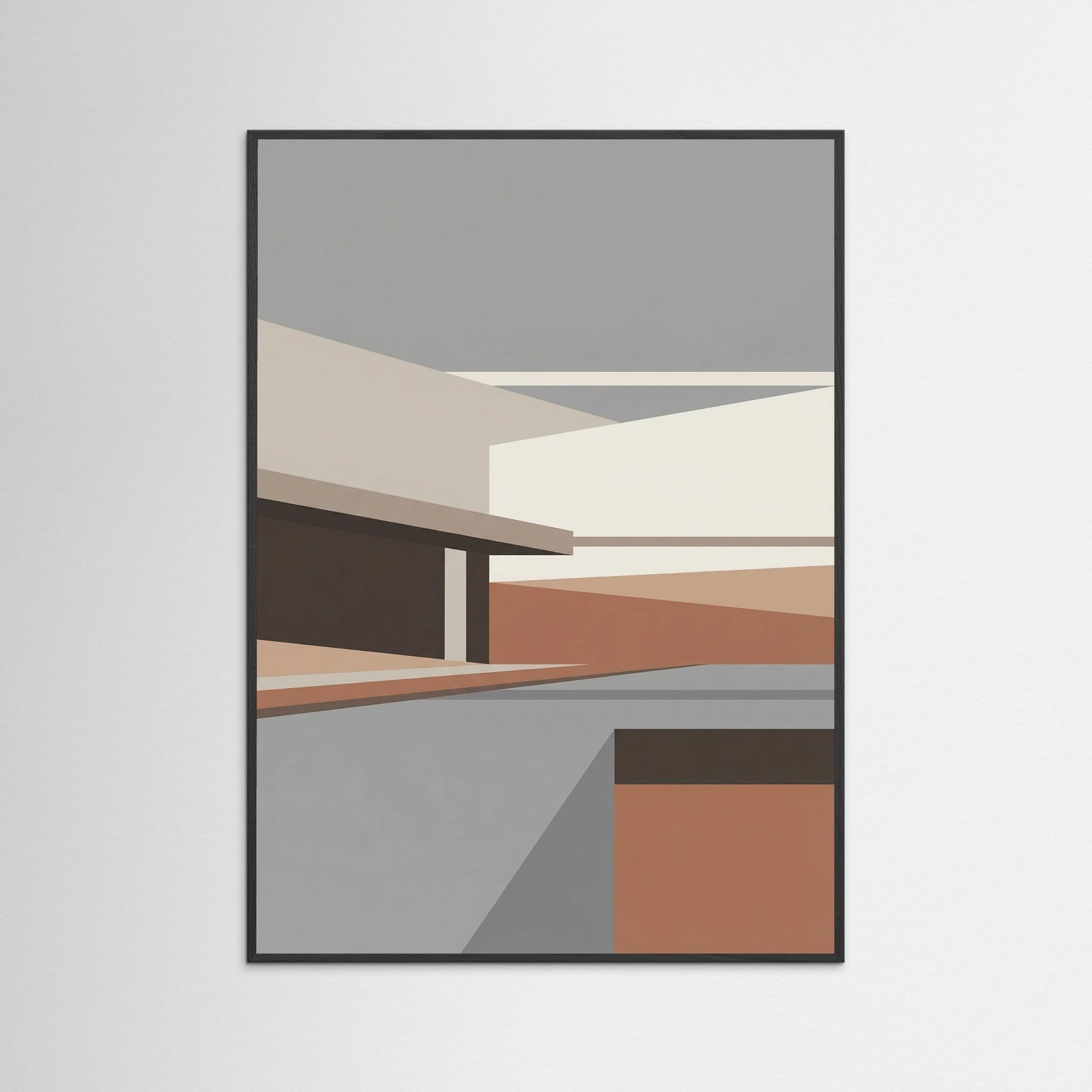 Black Wood Layered Forms