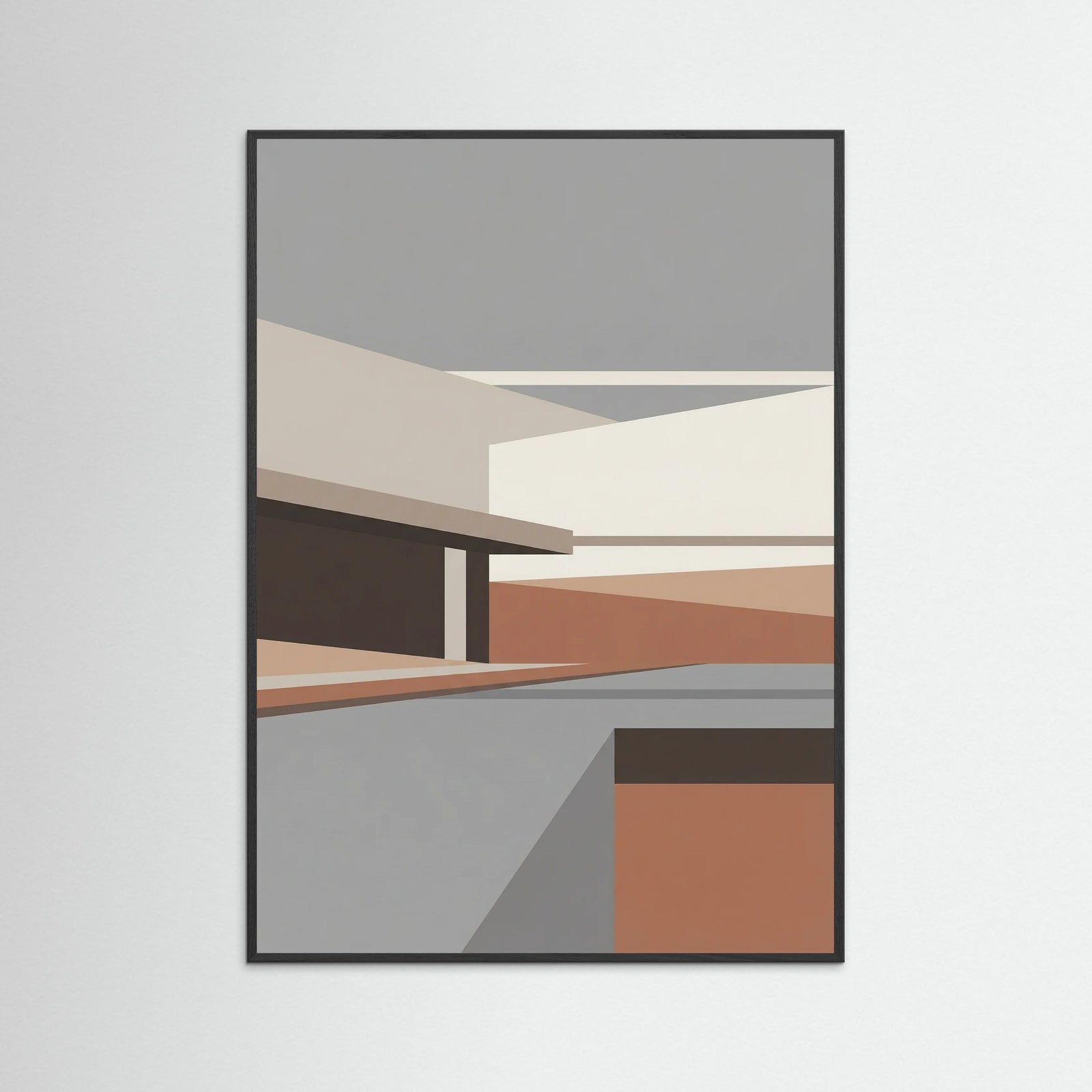 Black Wood Layered Forms