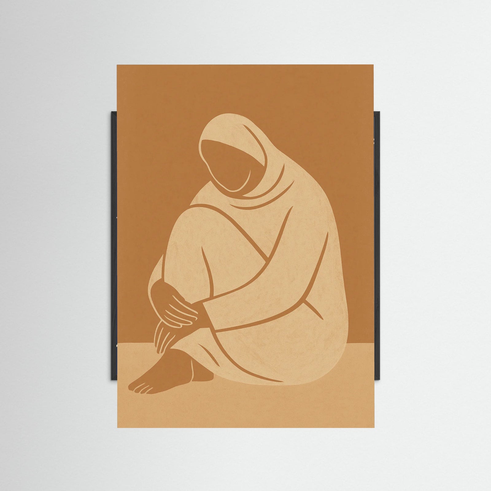 Black Wood Line Elegance