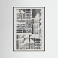 Black Wood Linear Echoes 1 Poster